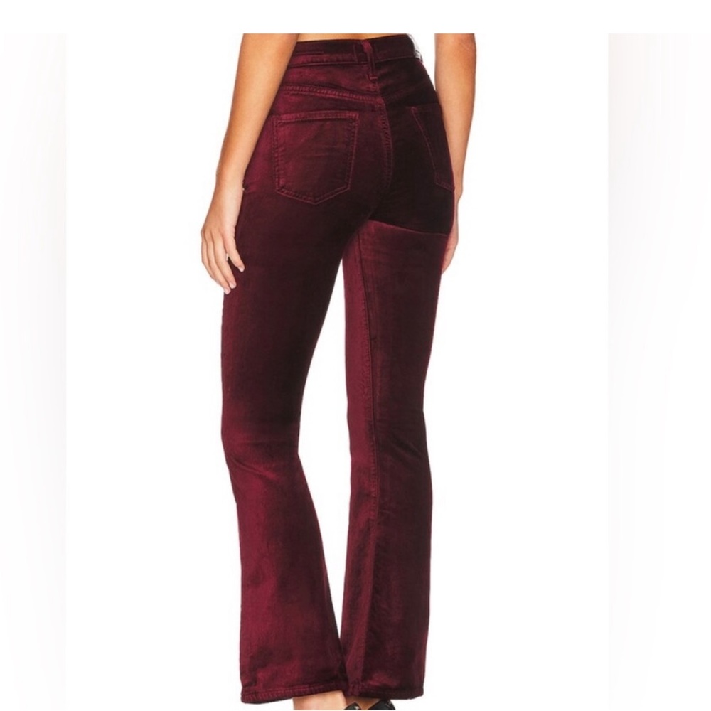 Burgundy luxury velvet Pants